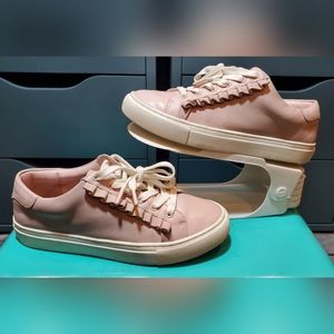 Tory Burch Blush Pink Leather Sneakers
